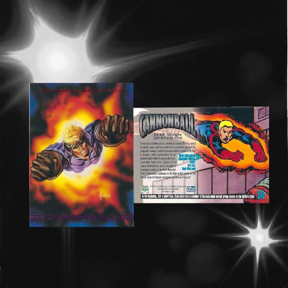 1993 Marvel Masterpieces Trading Card - Cannonball - Picture 2 of 2
